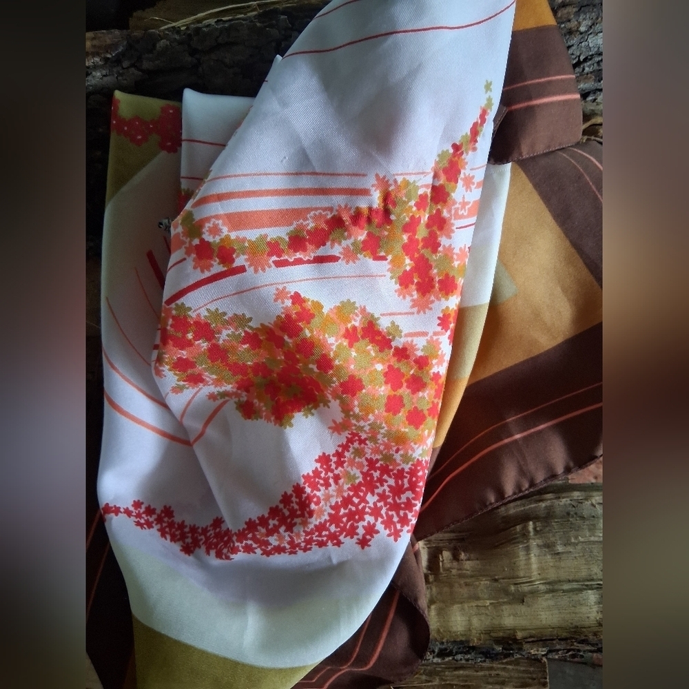 Floral Patterned Scarf